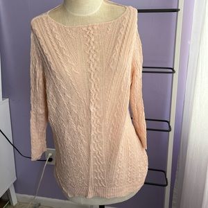 LAUREN Ralph Lauren  Cable Knit Linen Top